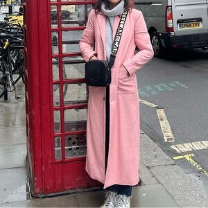 REVOLVE Coat Lovers + Friends Samantha Wool Fully Lined Coat Pink Size XS 🔥